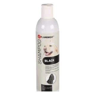 Flamingo Hundeshampoo für schwarzes Fell mit Macadamia, 300 ml