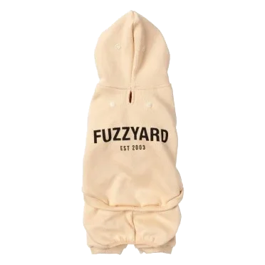 Hunde-Hoodie FuzzYard Urban aus Baumwolle in Buttermilk