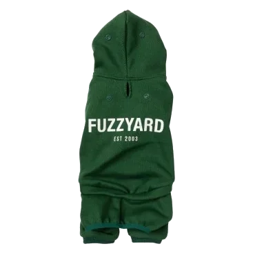 Hunde-Hoodie FuzzYard Urban aus Baumwolle in Grün