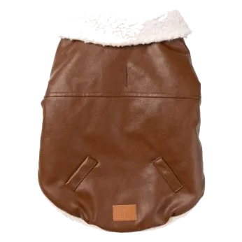 Fliegerjacke für Hunde FuzzYard Ava in Braun