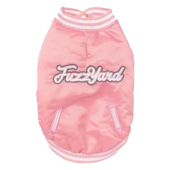 Baseballjacke für Hunde FuzzYard Fastball in Rosa