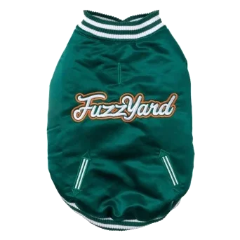 Baseballjacke für Hunde FuzzYard Fastball in Grün