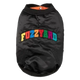 Satin-Bomberjacke für Hunde FuzzYard Frat in Schwarz