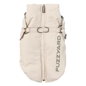 Hundejacke mit Geschirr FuzzYard Horizon in Beige