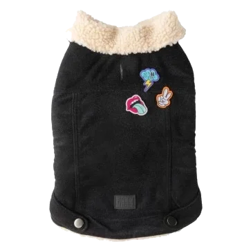 Hundejacke mit Teddyfutter FuzzYard Rep It ClubHouse