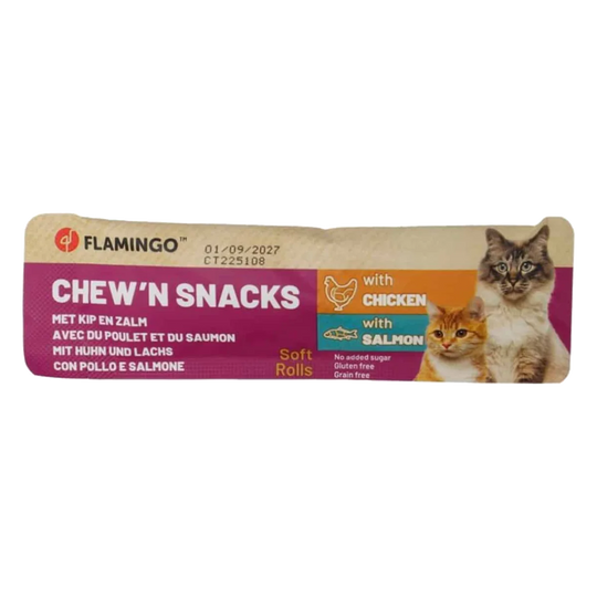 Chew'n Katzensnacks Huhn und Lachs, 10 g