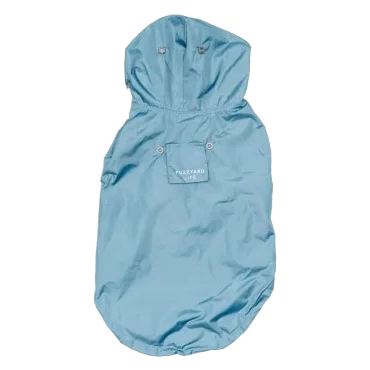 Regenmantel für Hunde FuzzYard Life French Blue