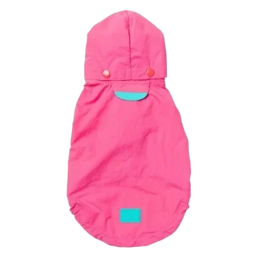 Hunderegenmantel mit Kapuze FuzzYard Evo in Rosa