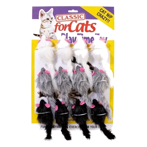 Classic Furry Mouse 90 mm – Spielmaus für Katzen