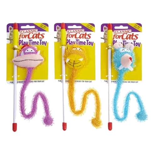 Classic Long Tail Shaggy Teasers 330 mm – Spielangel für Katzen