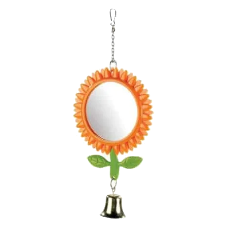 Classic Sun Flower Mirror 125 mm – Spiegel für Vögel