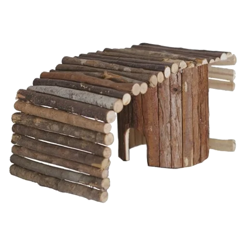 Classic Wooden Bendy Bridge – Brücke für Kleintiere