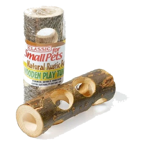 Classic Wooden Play Tunnel 150 mm – Spieltunnel für Kleintiere