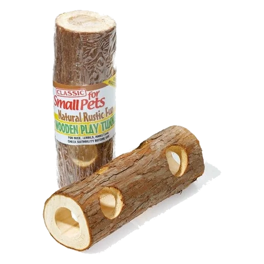 Classic Wooden Play Tunnel 200 mm – Spieltunnel für Kleintiere