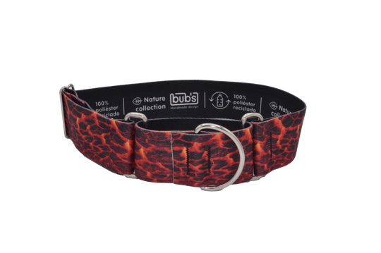 Bub's Lava Zugstopp-Halsband für Hunde, Größe XL