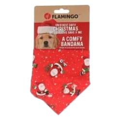 Weihnachts-Hundehalsband mit Halstuch
