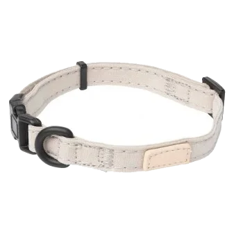 FuzzYard Life Hundehalsband aus Baumwolle, Sandstone