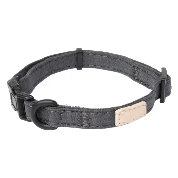 FuzzYard Life Hundehalsband aus Baumwolle, Slate Grey