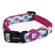 Hundehalsband Dukier Cupcake, pastellblau, mit Neopren gepolstert, 15 mm