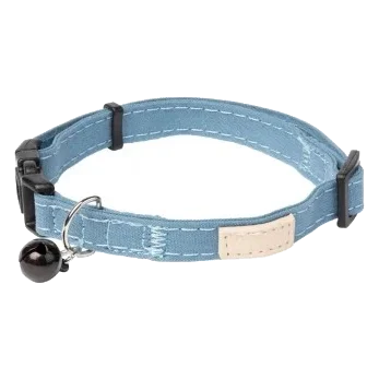 FuzzYard Life Katzenhalsband aus Baumwolle, French Blue