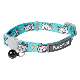 Katzenhalsband FuzzYard Lucky Fur-Tune in Türkis