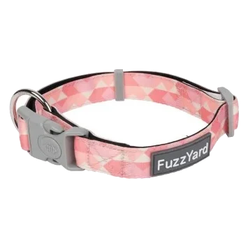 Hundehalsband FuzzYard Pink Lemonade aus gepolstertem Neopren