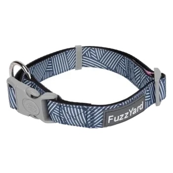 Hundehalsband FuzzYard Thornbury Aegean Blue aus gepolstertem Neopren