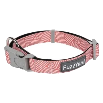 Hundehalsband FuzzYard Thornbury Brick Red aus gepolstertem Neopren