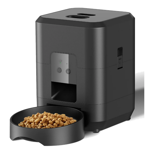 Futterautomat Katze in Schwarz mit WLAN und Timer