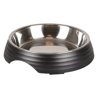 Aschau gerillter Katzennapf, mattschwarz, 160 ml