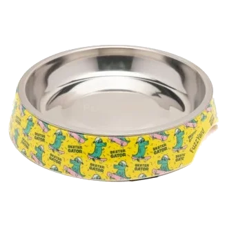 Flacher Katzennapf FuzzYard Sk8ter Gator 420 ml, rutschfest
