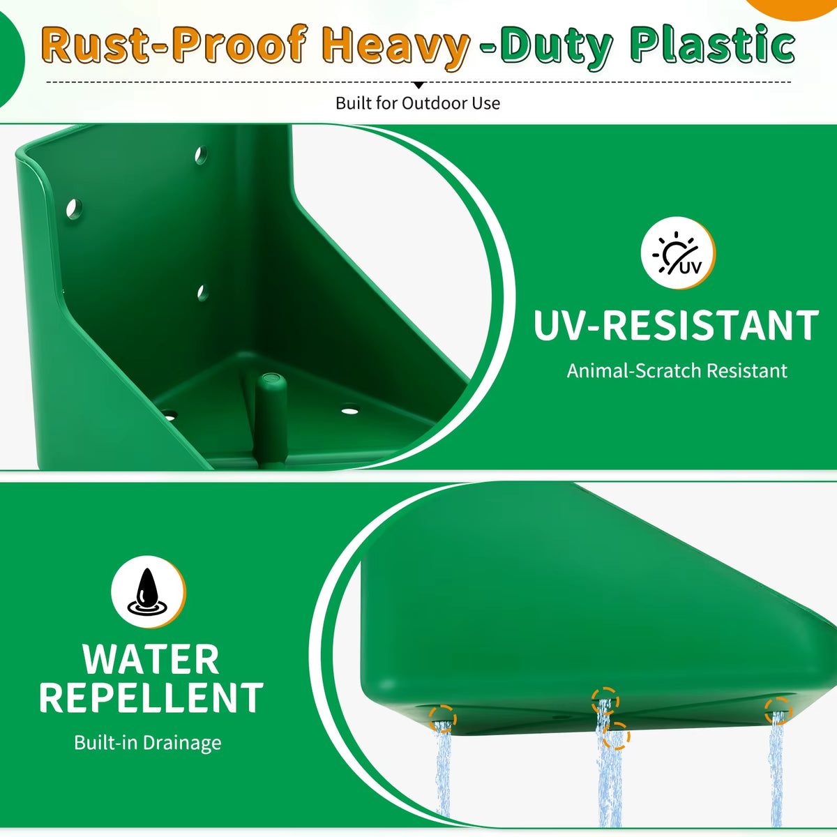 Comedero de pared para bloque de sal mineral - vista 3