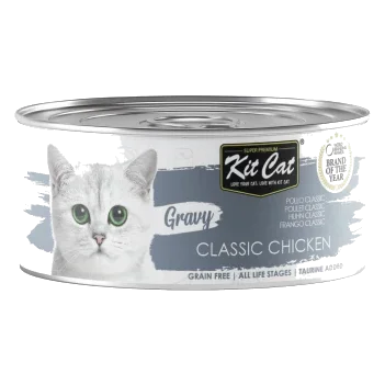 Nassfutter für Katzen Kit Cat Gravy klassisches Huhn 70 g