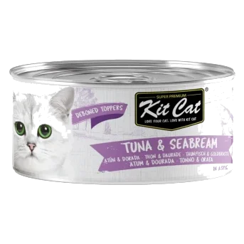 Nassfutter für Katzen Kit Cat Toppers Thunfisch und Dorade in Gelee 80 g
