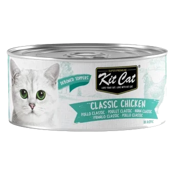 Nassfutter für Katzen Kit Cat Toppers Huhn Classic in Gelee, 80 g