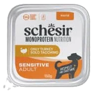Schesir Monoprotein Nassfutter Hund Pute, Schale 150 g