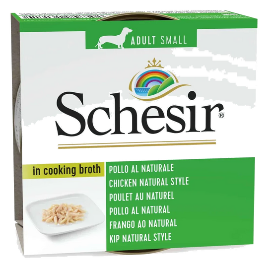 Schesir Nassfutter Hund Huhn natur, Dose 85 g