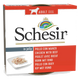 Schesir Nassfutter Hund Huhn mit Rind in Gelee, 150 g