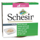 Schesir Puppy Nassfutter Welpe Huhn mit Aloe in Gelee, 150 g