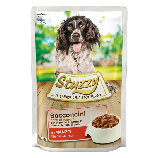 Stuzzy Nassfutter Hund Rind, Beutel 100 g
