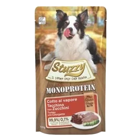 Stuzzy Monoprotein Nassfutter Hund Pute und Zucchini, Beutel 150 g