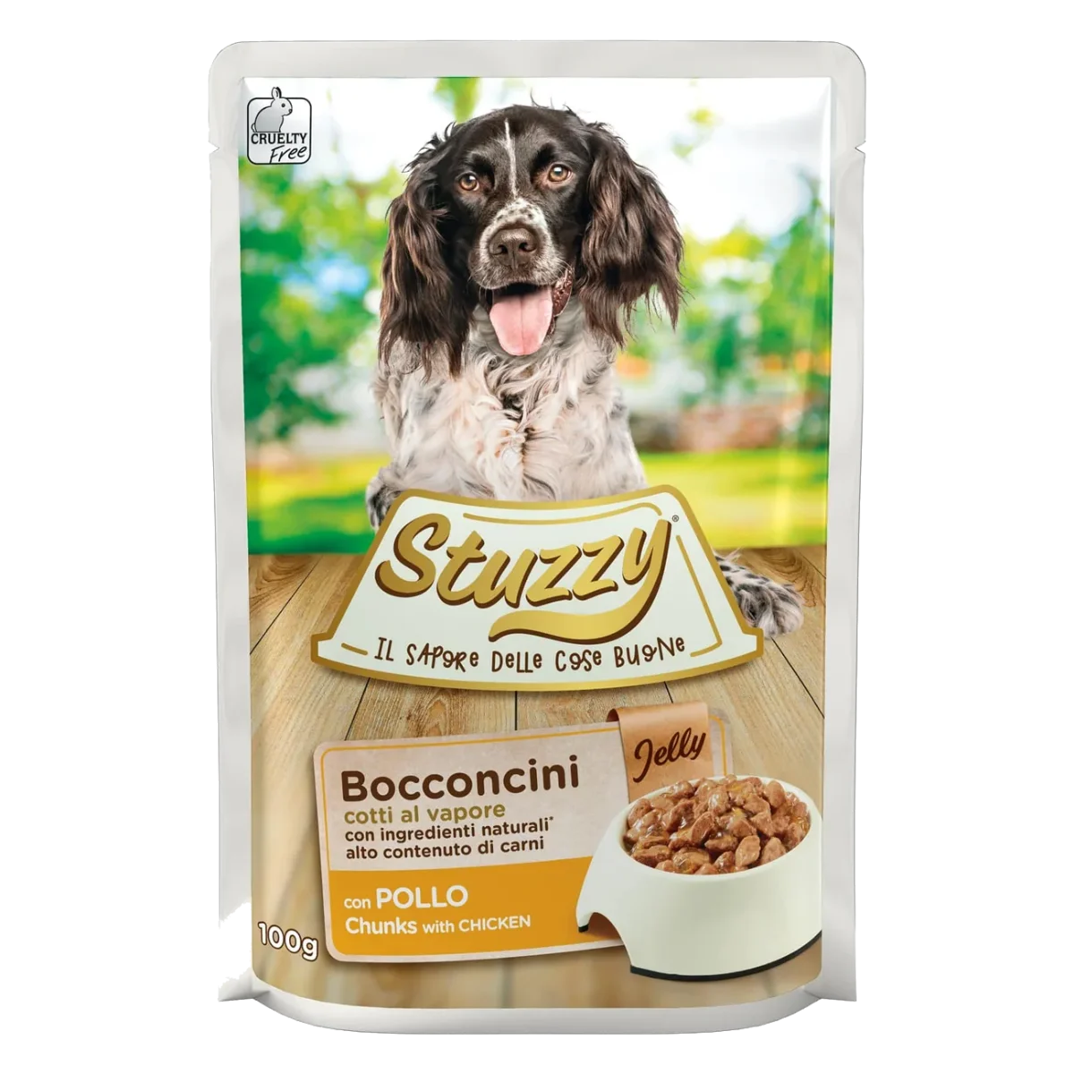Stuzzy Nassfutter Hund Huhn in Gelee, Beutel 100 g