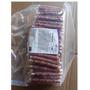 Kaninchen-Sticks für Hunde, 12 cm, 1 kg