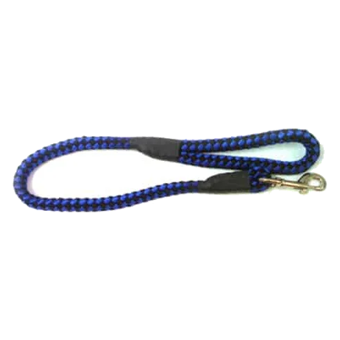 Hundeleine aus Seil blau-schwarz, 15 mm x 70 cm