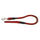 Hundeleine aus Seil rot-schwarz, 15 mm x 70 cm