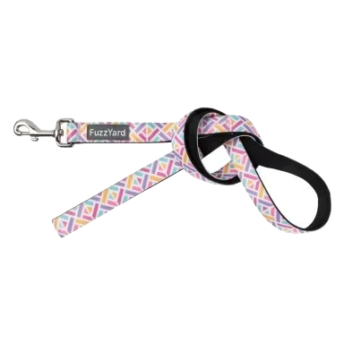 Hundeleine FuzzYard Bubblegum Burst aus gepolstertem Neopren