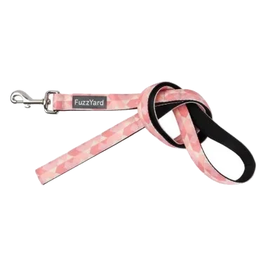 Hundeleine FuzzYard Pink Lemonade aus gepolstertem Neopren