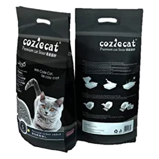 Coziecat Bentonit-Katzenstreu mit Aktivkohle, 5 Liter