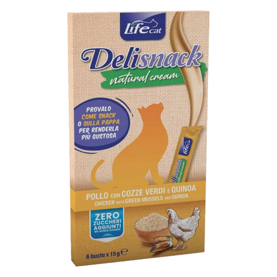Life Cat Cremesnack Huhn mit Quinoa, 6 × 15 g