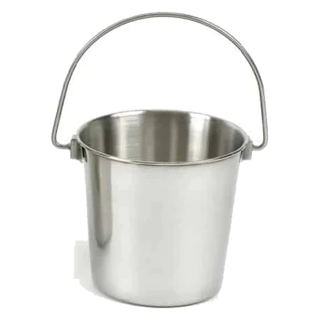 Classic Edelstahl-Wassereimer für Hunde T1, 1800 ml